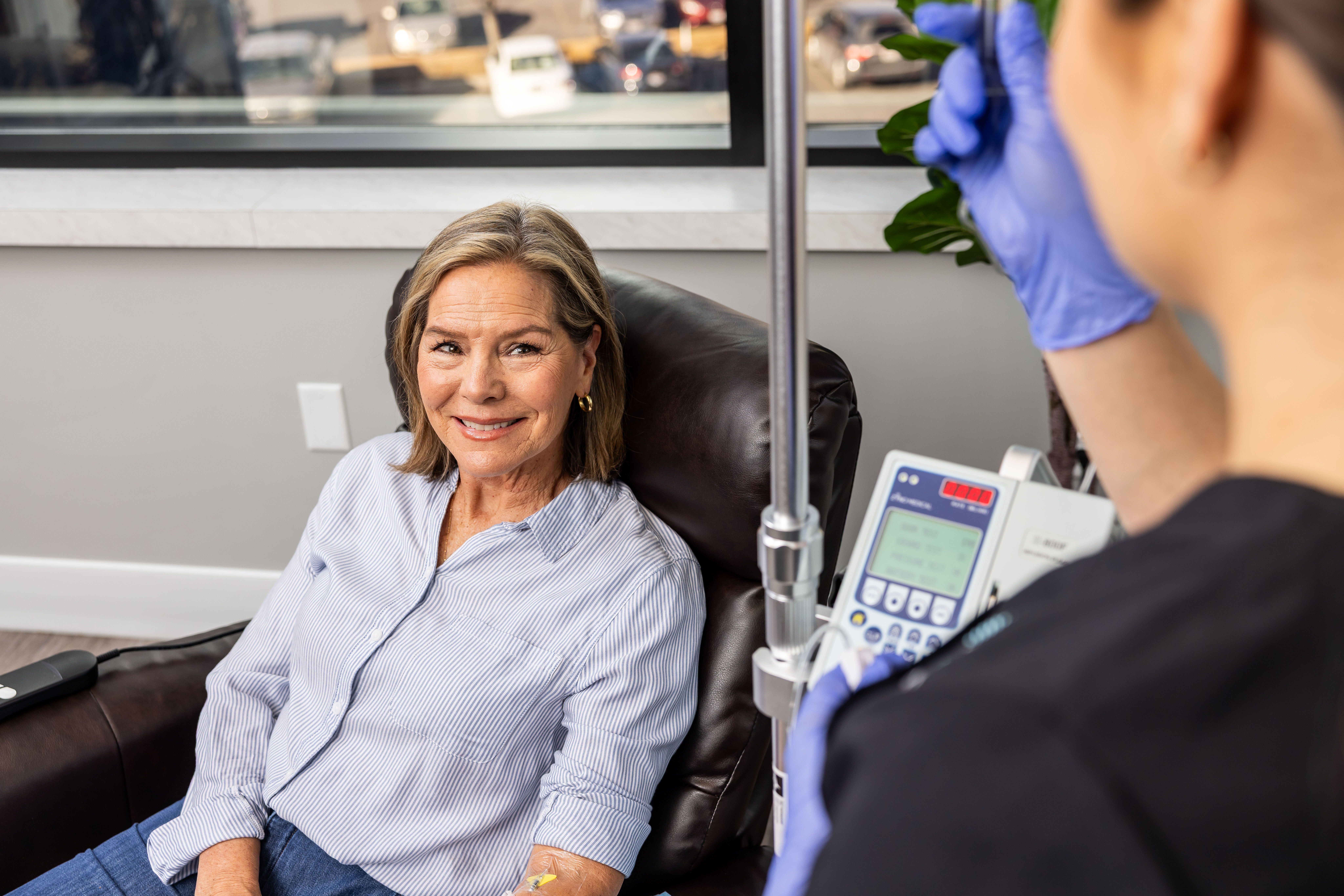 Patient in Pure Infusion Clinic